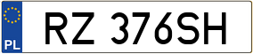 Trailer License Plate